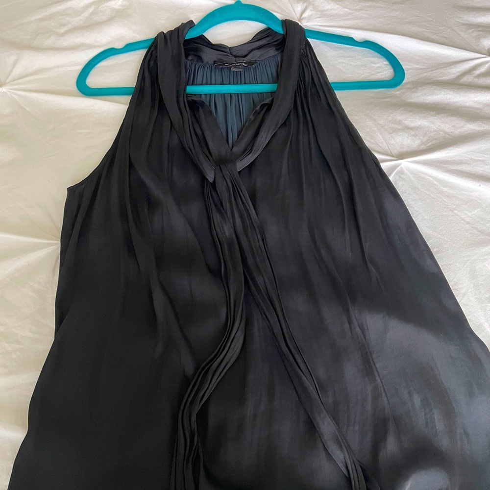 Banana Republic black tie neck tank/halter